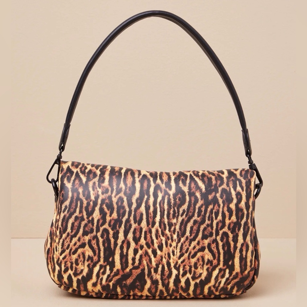 Betsey Johnson Soft Leopard Print Shoulder Bag, NWT - Picture 5 of 16